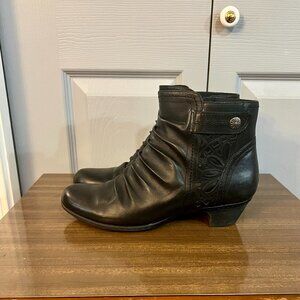 Rockport Brynn Black Leather Booties